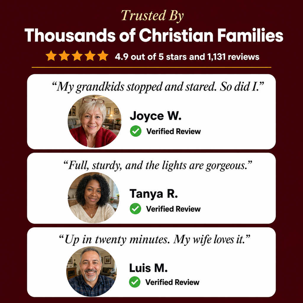 The Glory Cross Christmas Tree